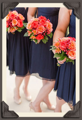 Beautiful bridal bouquets and bridesmaid bouquets